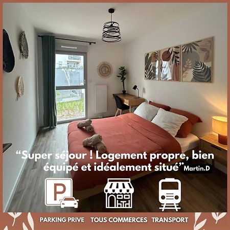 T3 Moderne - Proche Tram - Parking Prive Apartment อองเชร์ ภายนอก รูปภาพ
