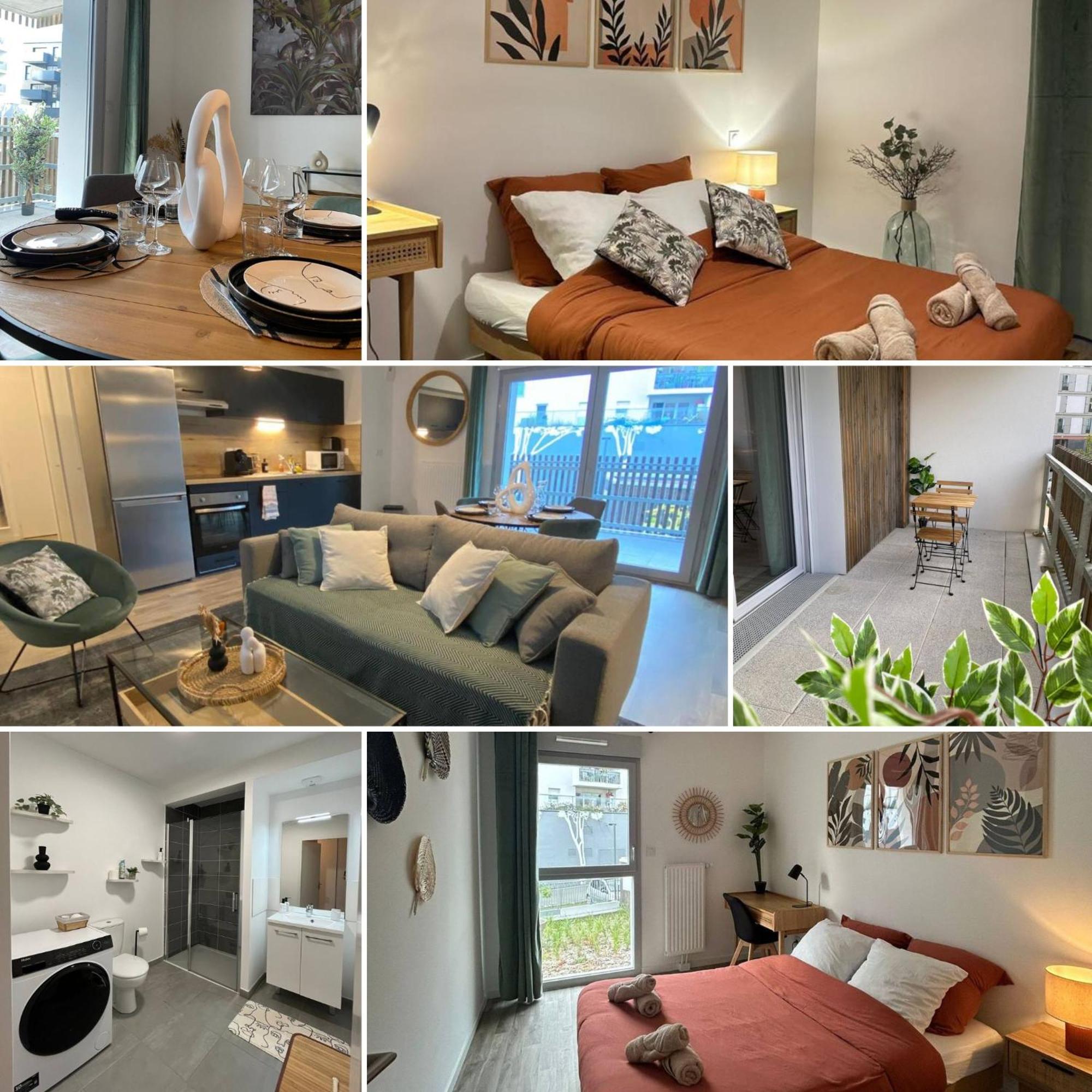 T3 Moderne - Proche Tram - Parking Prive Apartment อองเชร์ ภายนอก รูปภาพ